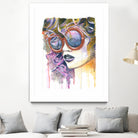 Painted Lady by Heather Perry on GIANT ART - fuchsia mixed media