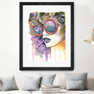 Painted Lady by Heather Perry on GIANT ART - fuchsia mixed media