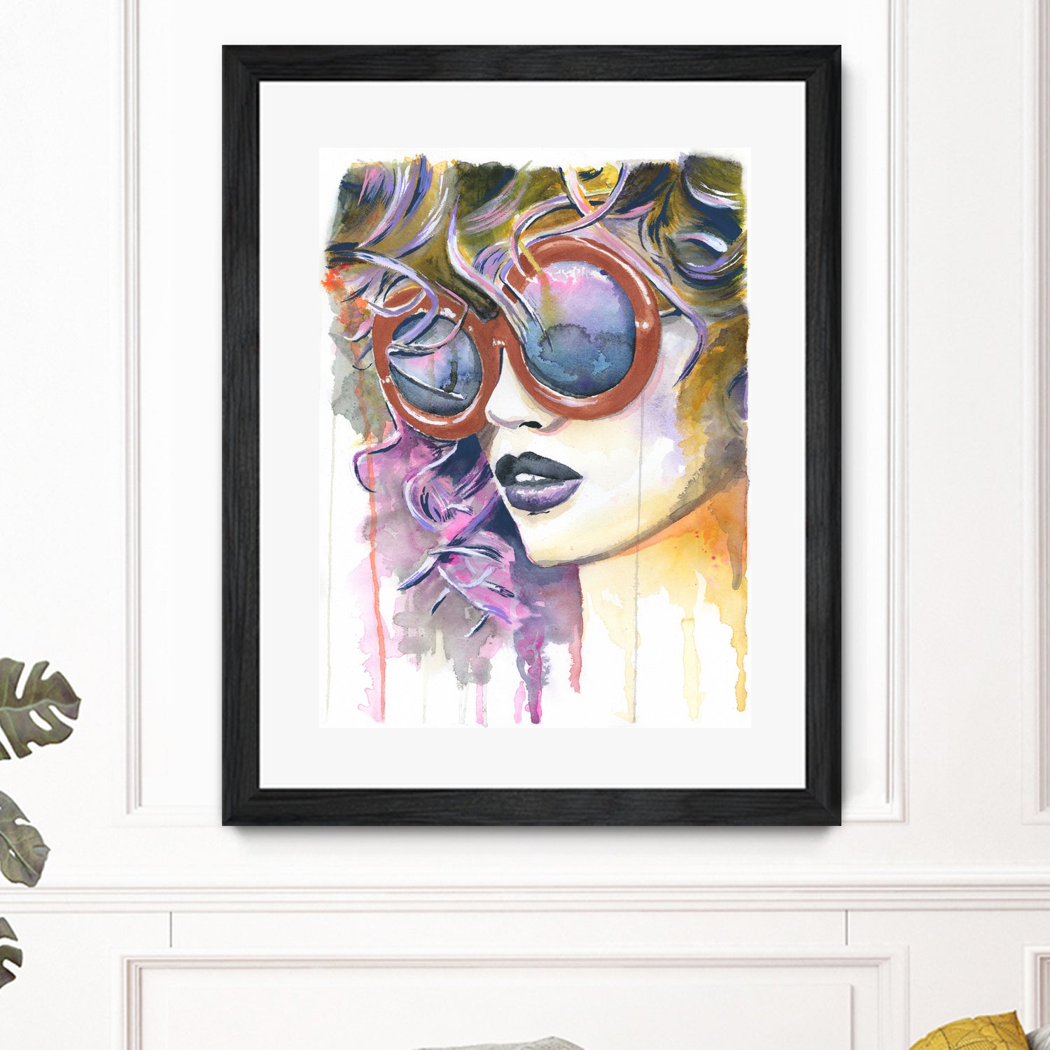 Painted Lady by Heather Perry on GIANT ART - fuchsia mixed media