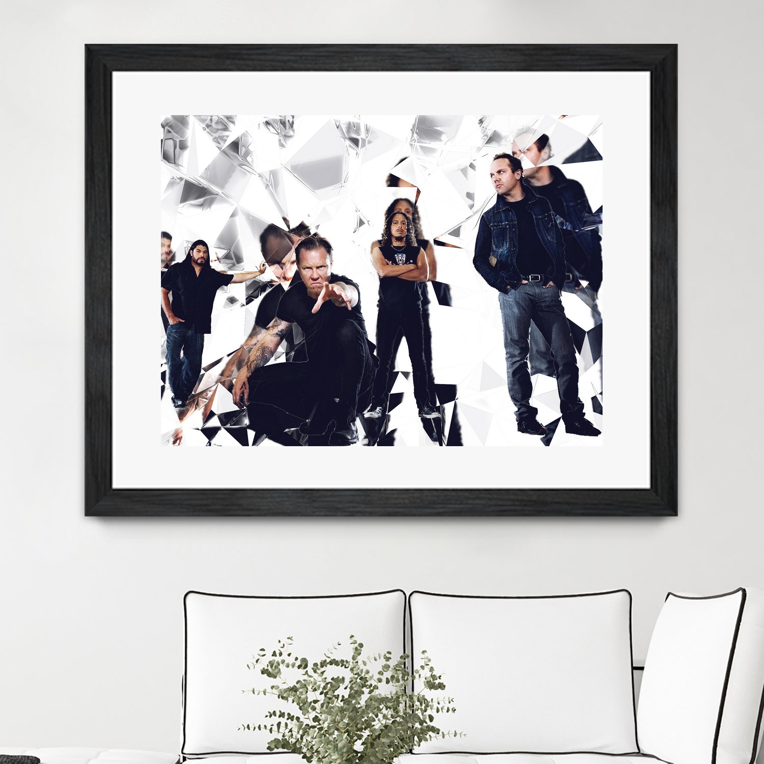 metallica glass art by sleep mountain on GIANT ART - white digital painting