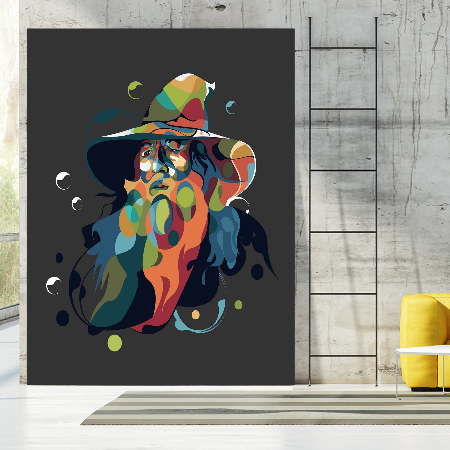 Gandalf pop art by arsyad - on GIANT ART - orange character design