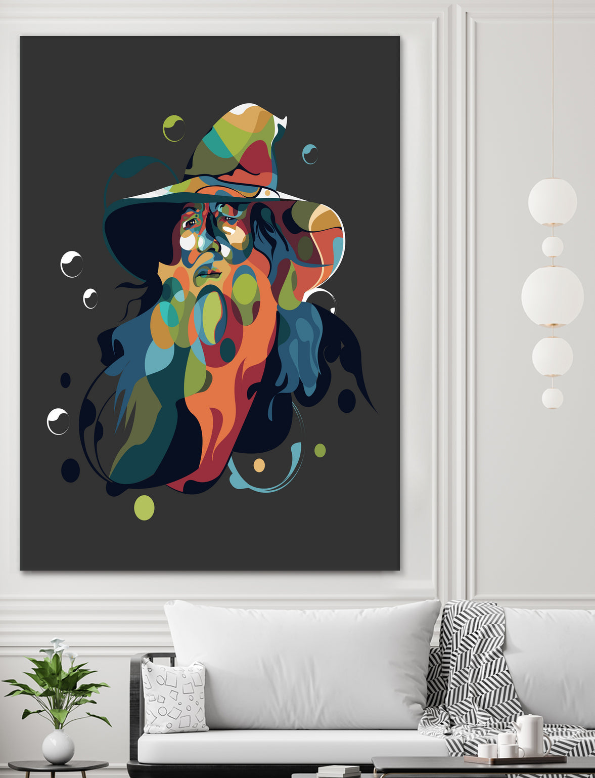 Gandalf pop art by arsyad - on GIANT ART - orange character design