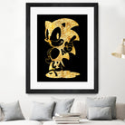 golden sonic by erjas saga on GIANT ART - black digital painting