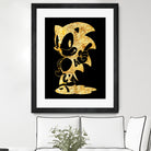 golden sonic by erjas saga on GIANT ART - black digital painting