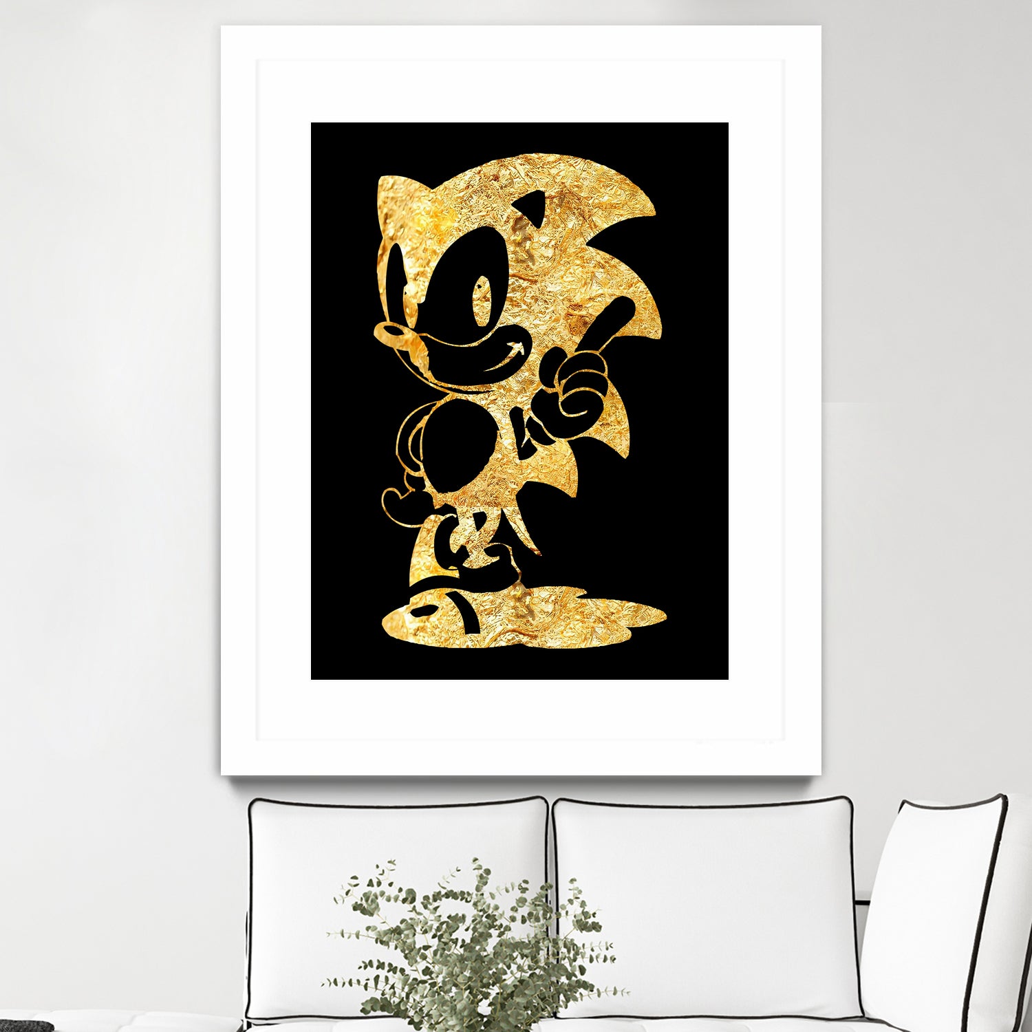 golden sonic by erjas saga on GIANT ART - black digital painting