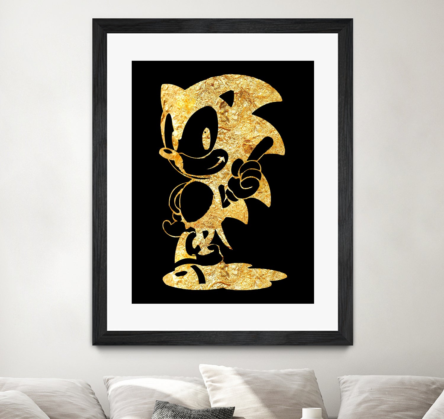 golden sonic by erjas saga on GIANT ART - black digital painting