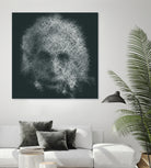 Pro 55. Albert Einstein 21st Century by Mix Wu on GIANT ART - green processing/programming