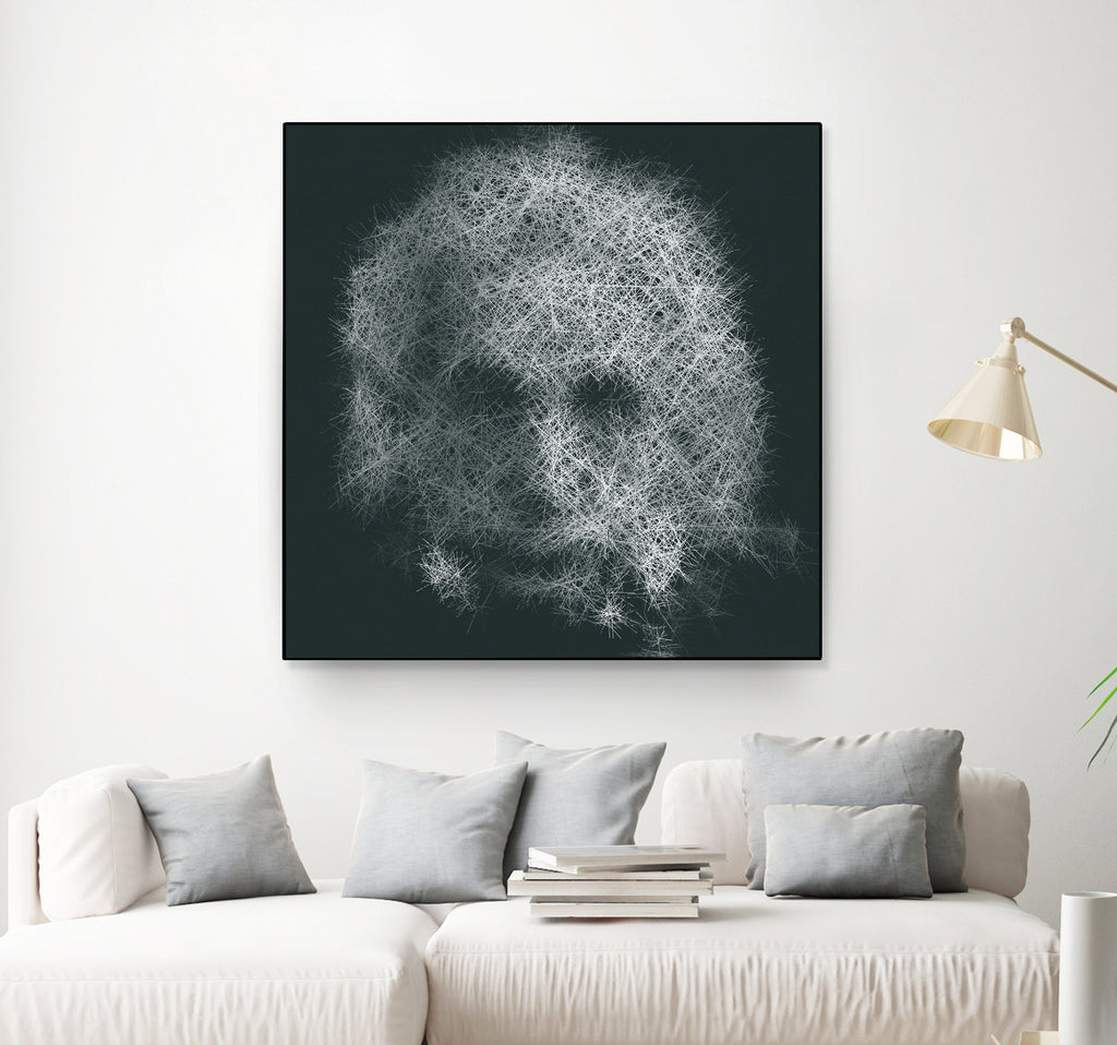 Pro 55. Albert Einstein 21st Century by Mix Wu on GIANT ART - green processing/programming