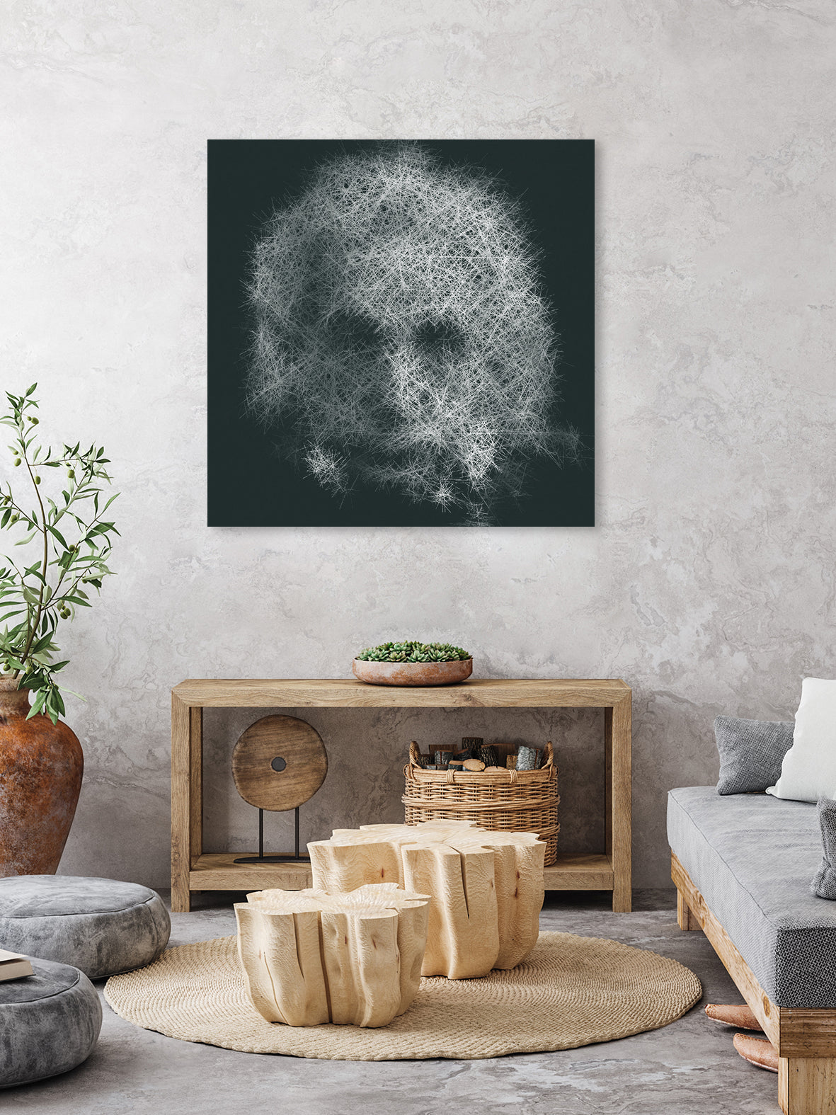 Pro 55. Albert Einstein 21st Century by Mix Wu on GIANT ART - green processing/programming