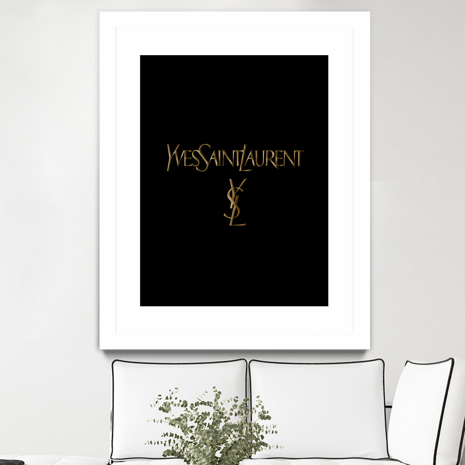 yves saint laurent by miguel angel romero franco on GIANT ART - black digital drawing