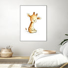 Giraffe by Anna Abramska on GIANT ART - yellow digital painting