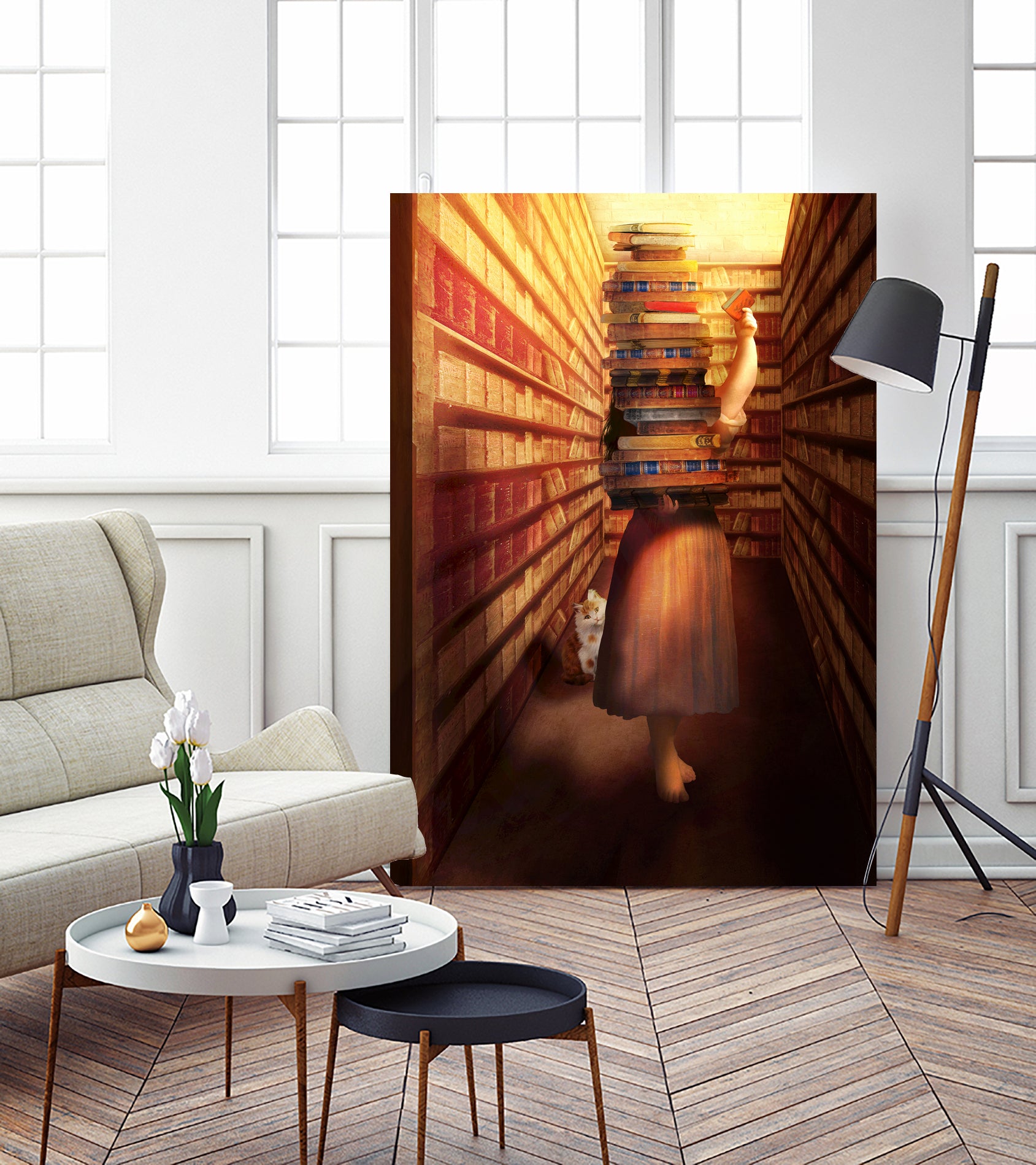 Book Collector by Diogo Veríssimo on GIANT ART - brown photo manipulation