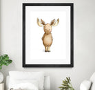 Moose by Anna Abramska on GIANT ART - brown digital drawing