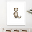 Raccoon by Anna Abramska on GIANT ART - gray digital drawing