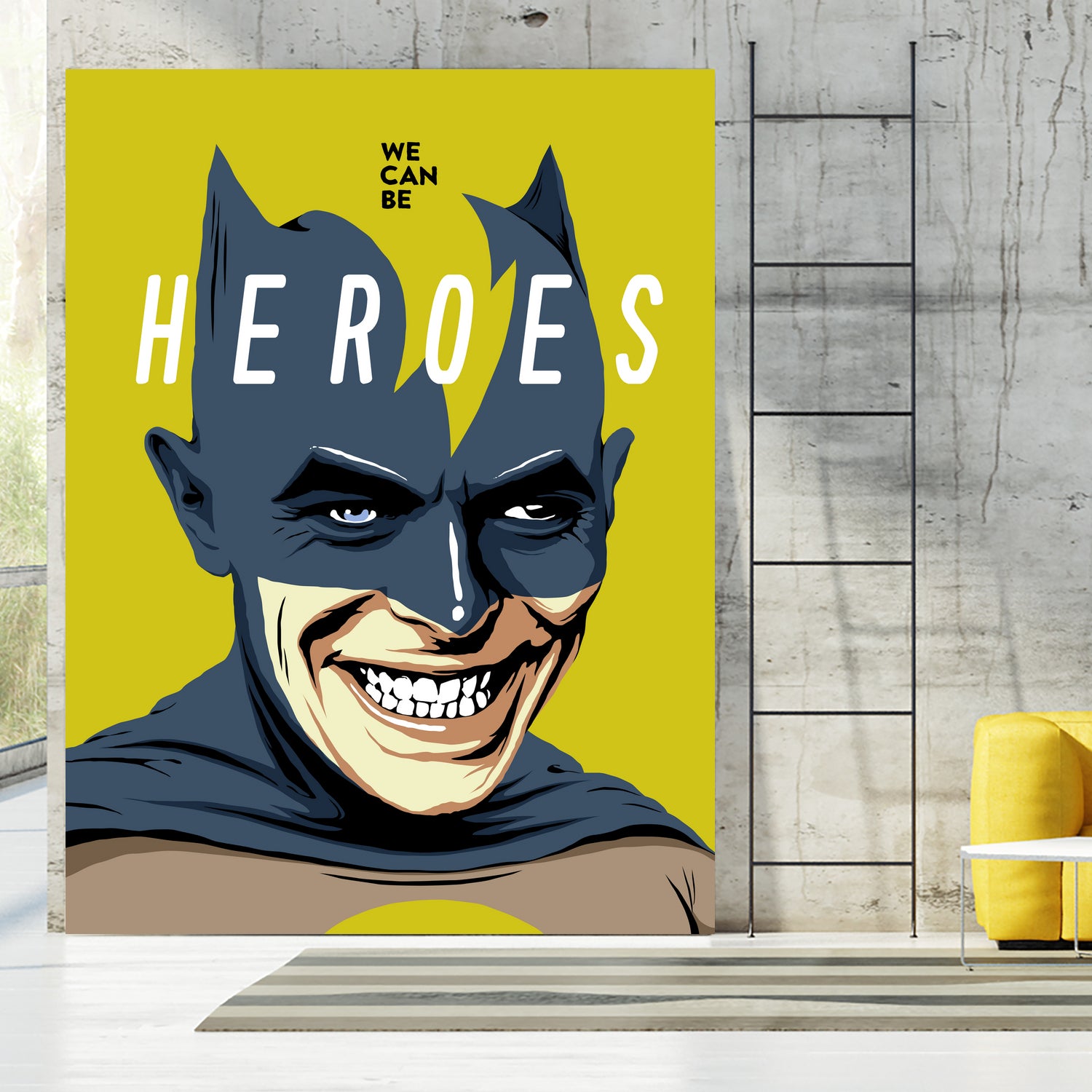 Heroes by Bily Mariano da Luz on GIANT ART - yellow digital painting