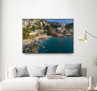 Puerto Vallarta - Conchas Chinas Beaches by Reid Harrison on GIANT ART - blue photo illustration