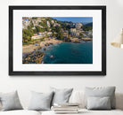 Puerto Vallarta - Conchas Chinas Beaches by Reid Harrison on GIANT ART - blue photo illustration