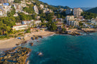 Puerto Vallarta - Conchas Chinas Beaches by Reid Harrison on GIANT ART - blue photo illustration