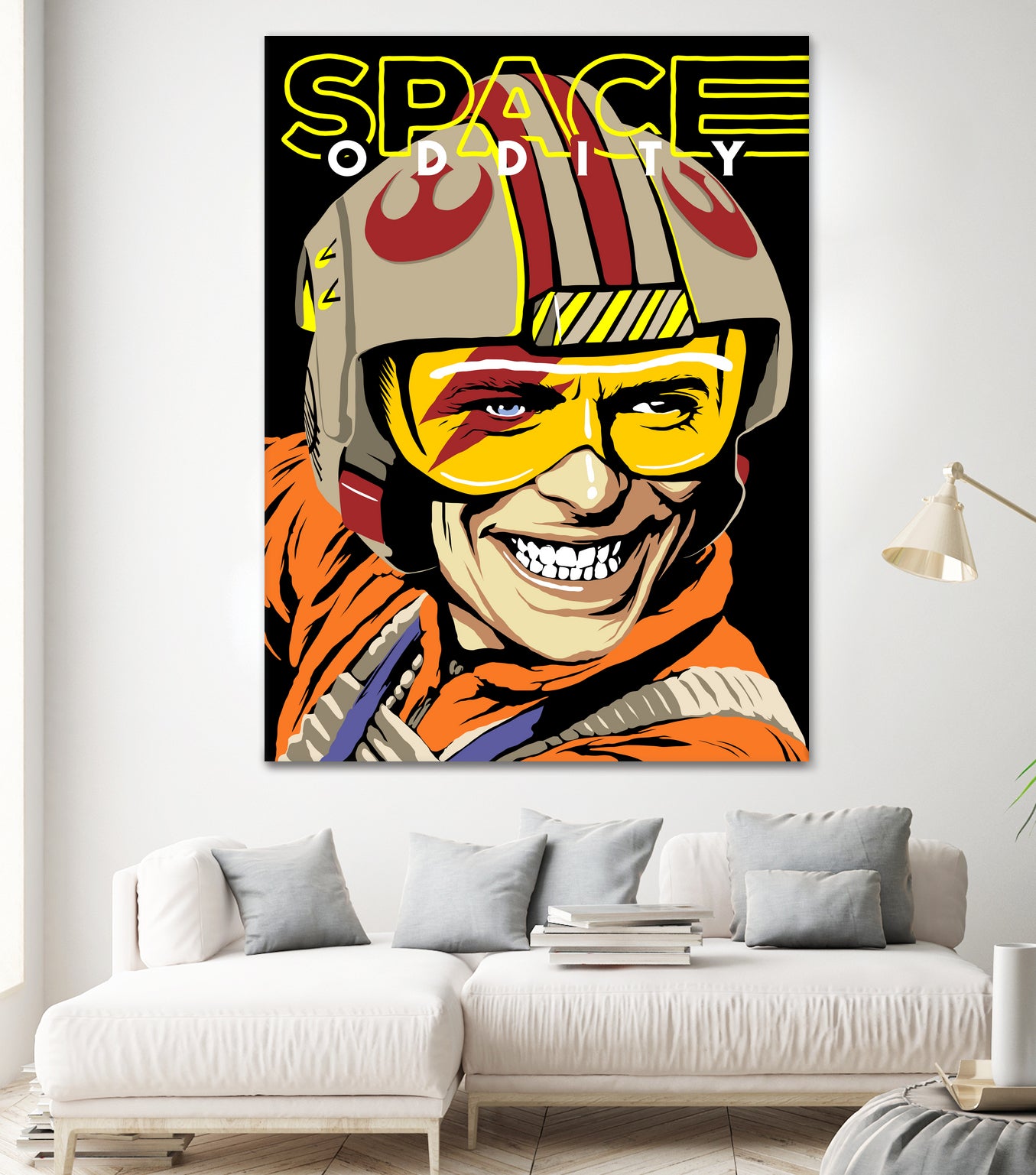 Space Oddity by Bily Mariano da Luz on GIANT ART - orange digital drawing