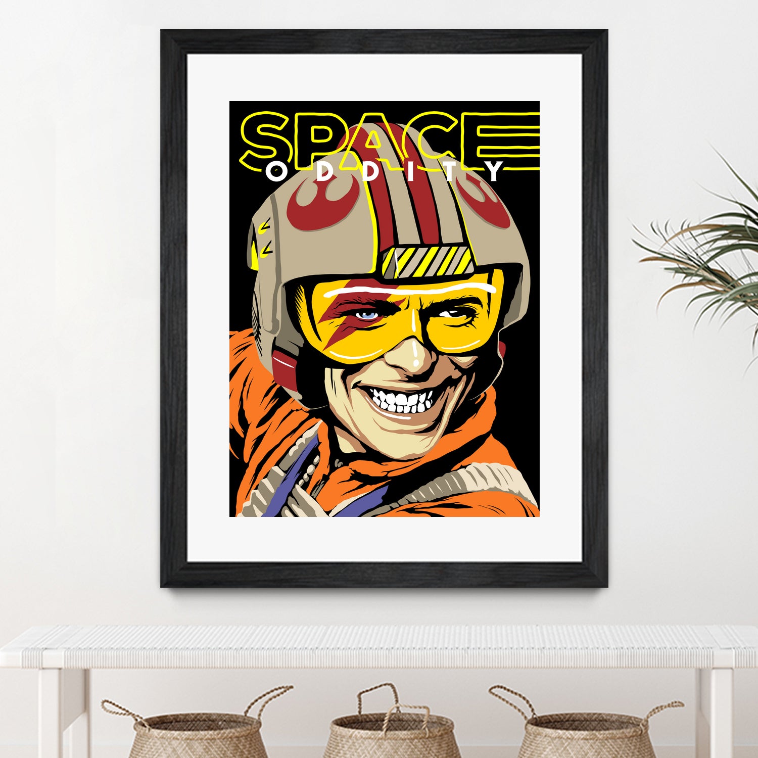 Space Oddity by Bily Mariano da Luz on GIANT ART - orange digital drawing