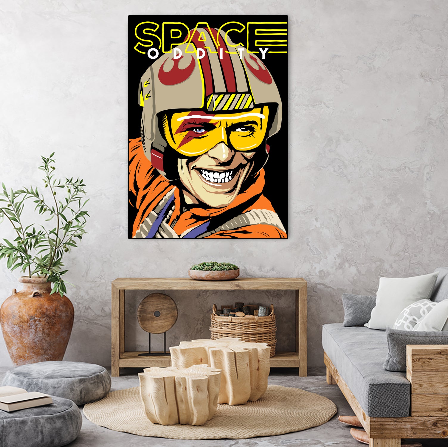 Space Oddity by Bily Mariano da Luz on GIANT ART - orange digital drawing