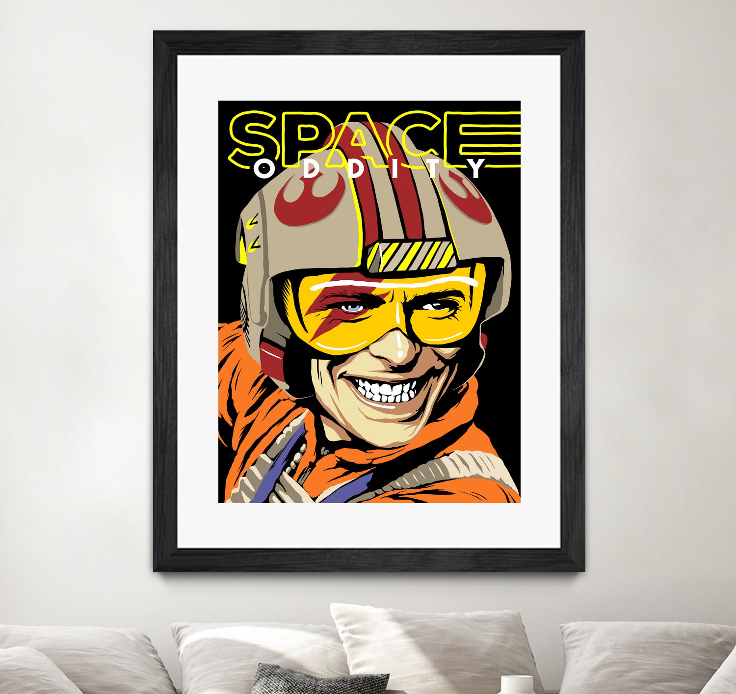 Space Oddity by Bily Mariano da Luz on GIANT ART - orange digital drawing