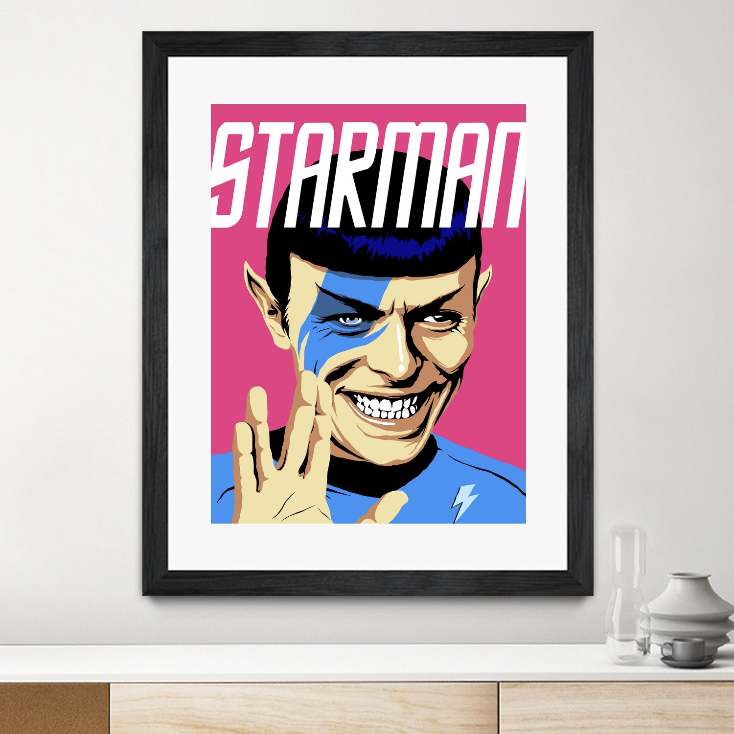 Starman by Bily Mariano da Luz on GIANT ART - pink digital painting