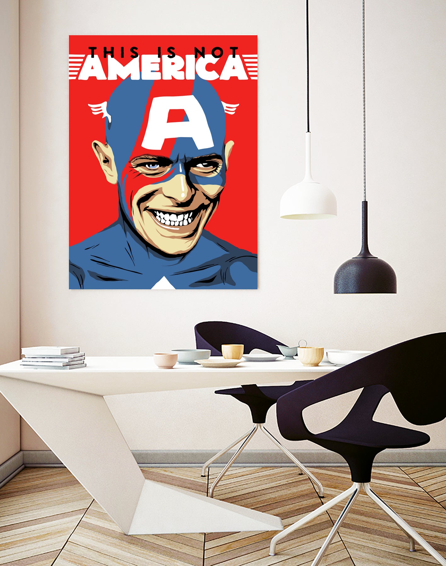 This is Not America by Bily Mariano da Luz on GIANT ART - red digital drawing
