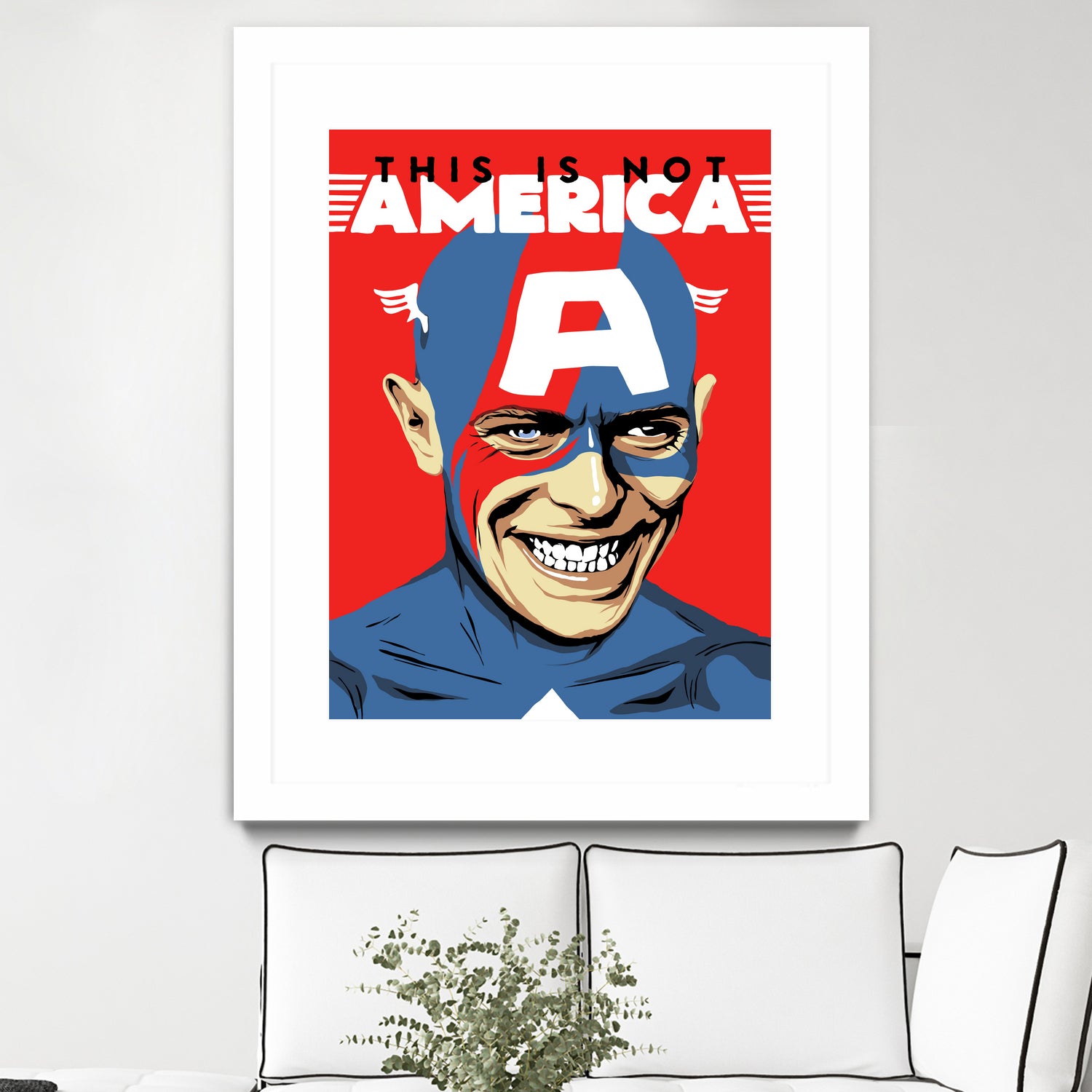 This is Not America by Bily Mariano da Luz on GIANT ART - red digital drawing