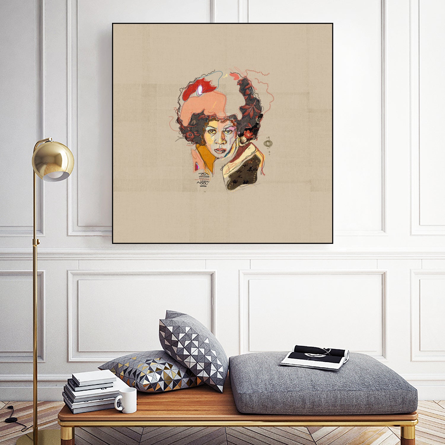 Minnie Riperton - Soul Sista by Carlos Quiterio on GIANT ART - brown digital painting