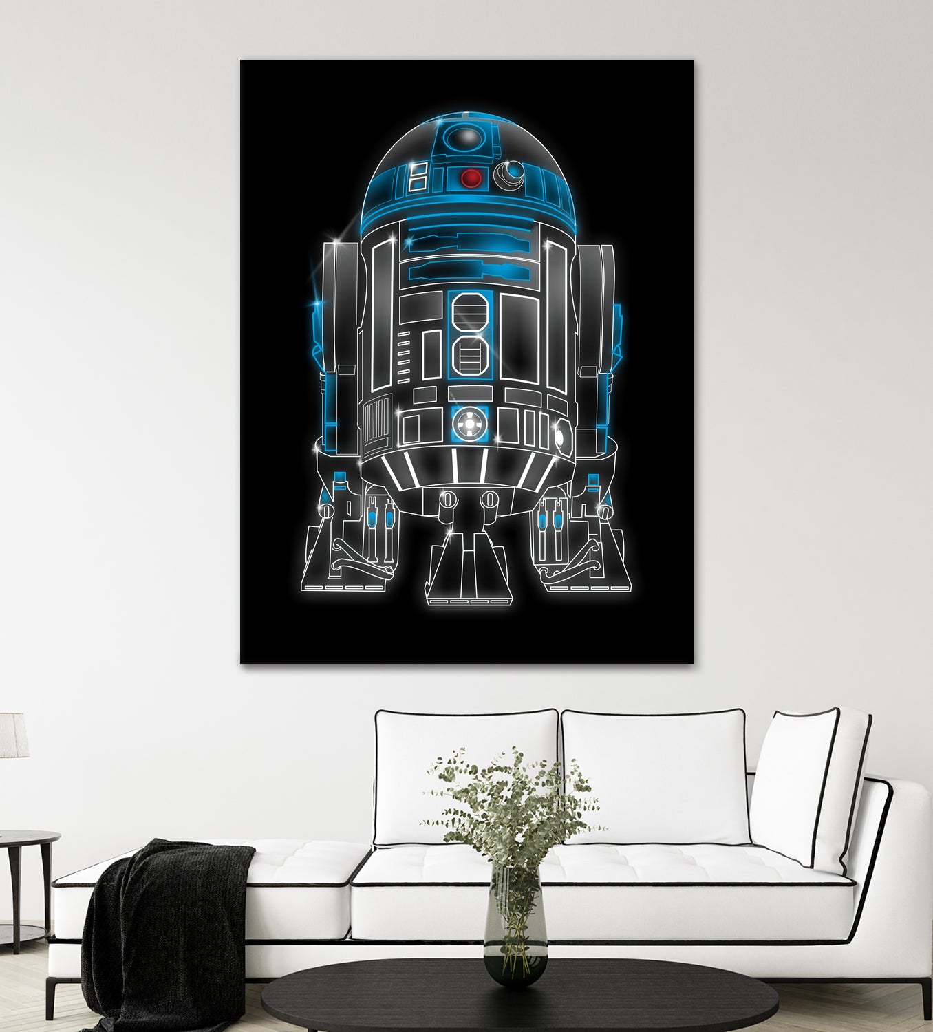 Neon Droid by Antonio Camarena on GIANT ART - black digital painting