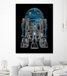 Neon Droid by Antonio Camarena on GIANT ART - black digital painting