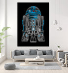 Neon Droid by Antonio Camarena on GIANT ART - black digital painting