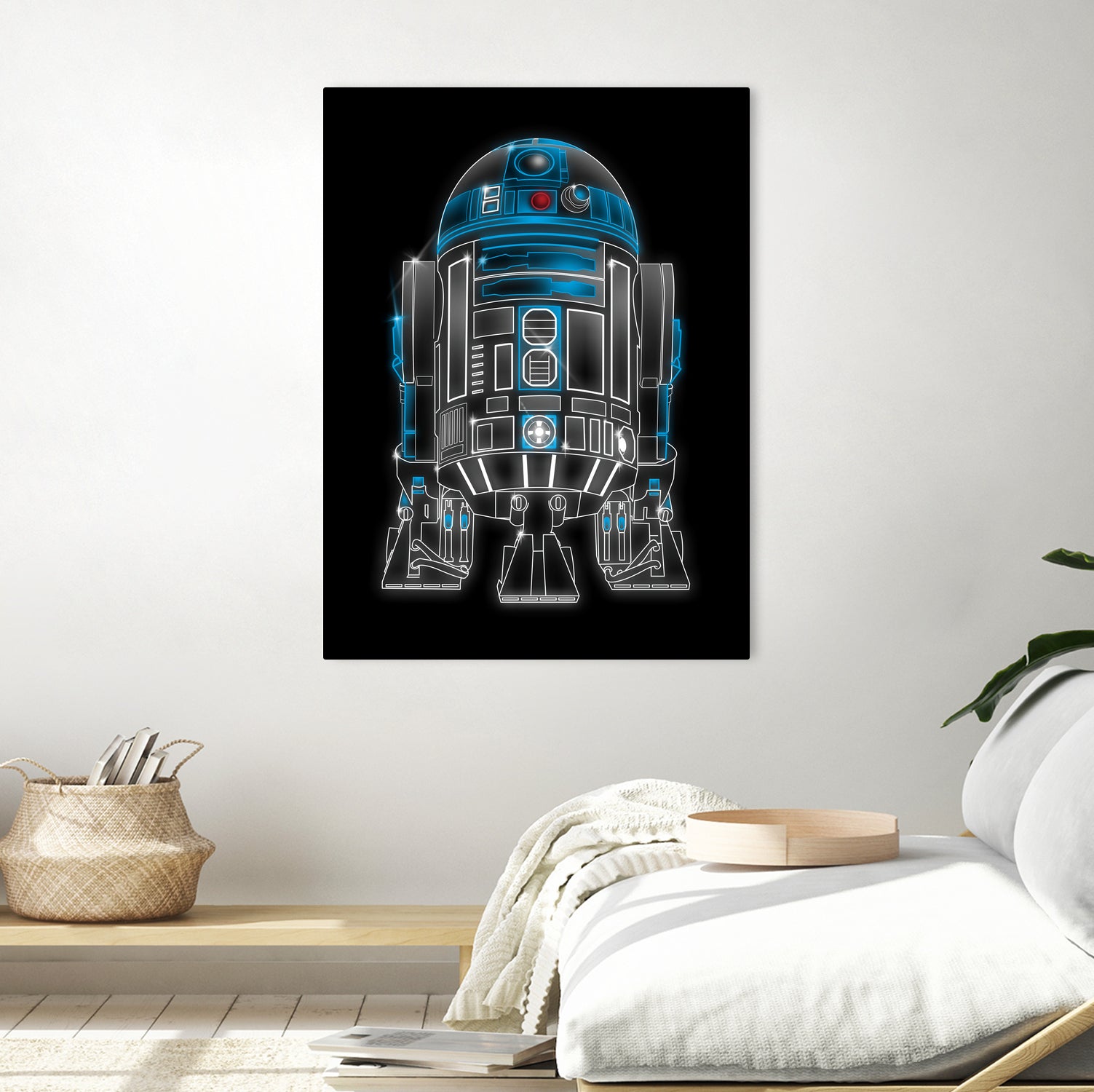 Neon Droid by Antonio Camarena on GIANT ART - black digital painting