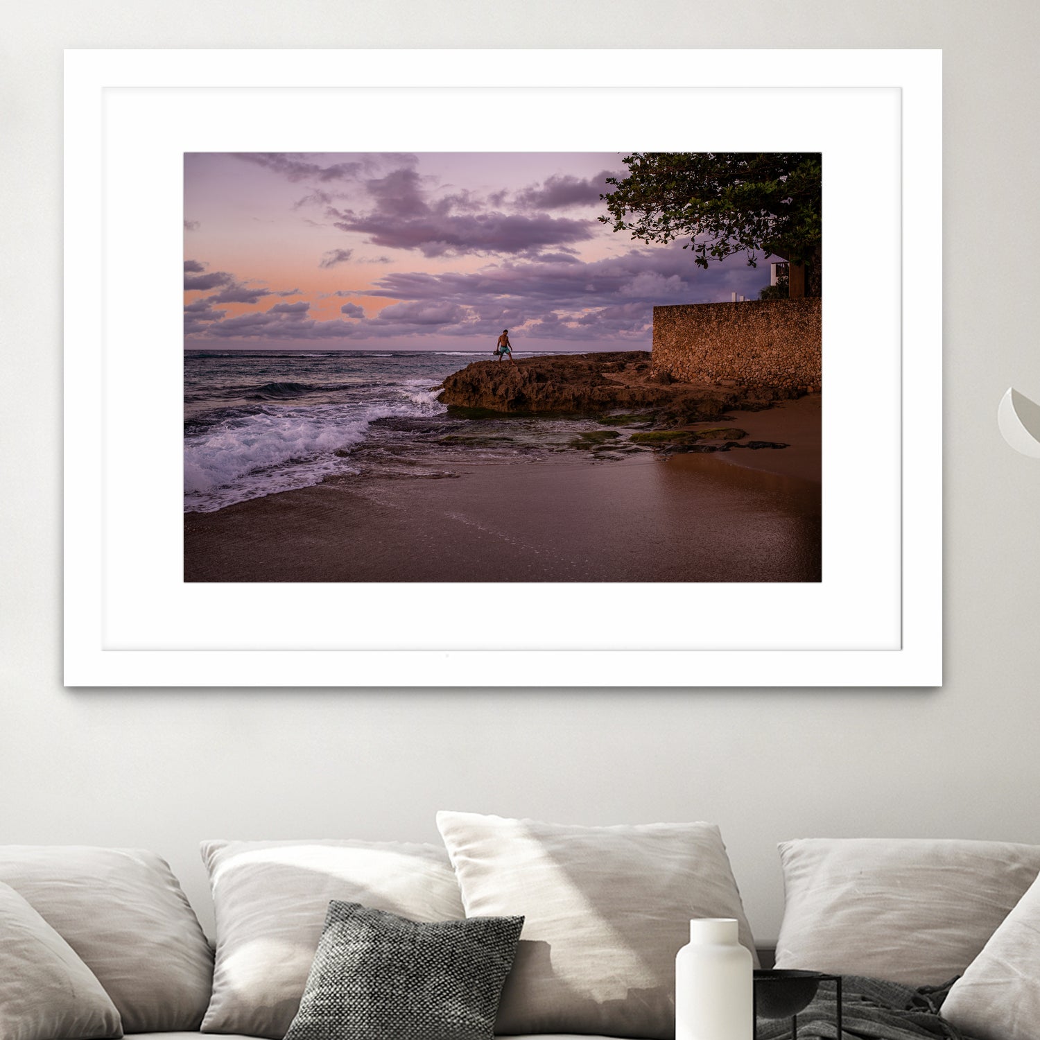 Puerto Rico Blue Hour by Reid Harrison on GIANT ART - fuchsia photo manipulation