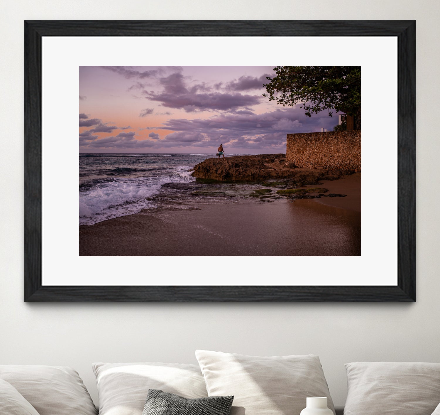 Puerto Rico Blue Hour by Reid Harrison on GIANT ART - fuchsia photo manipulation