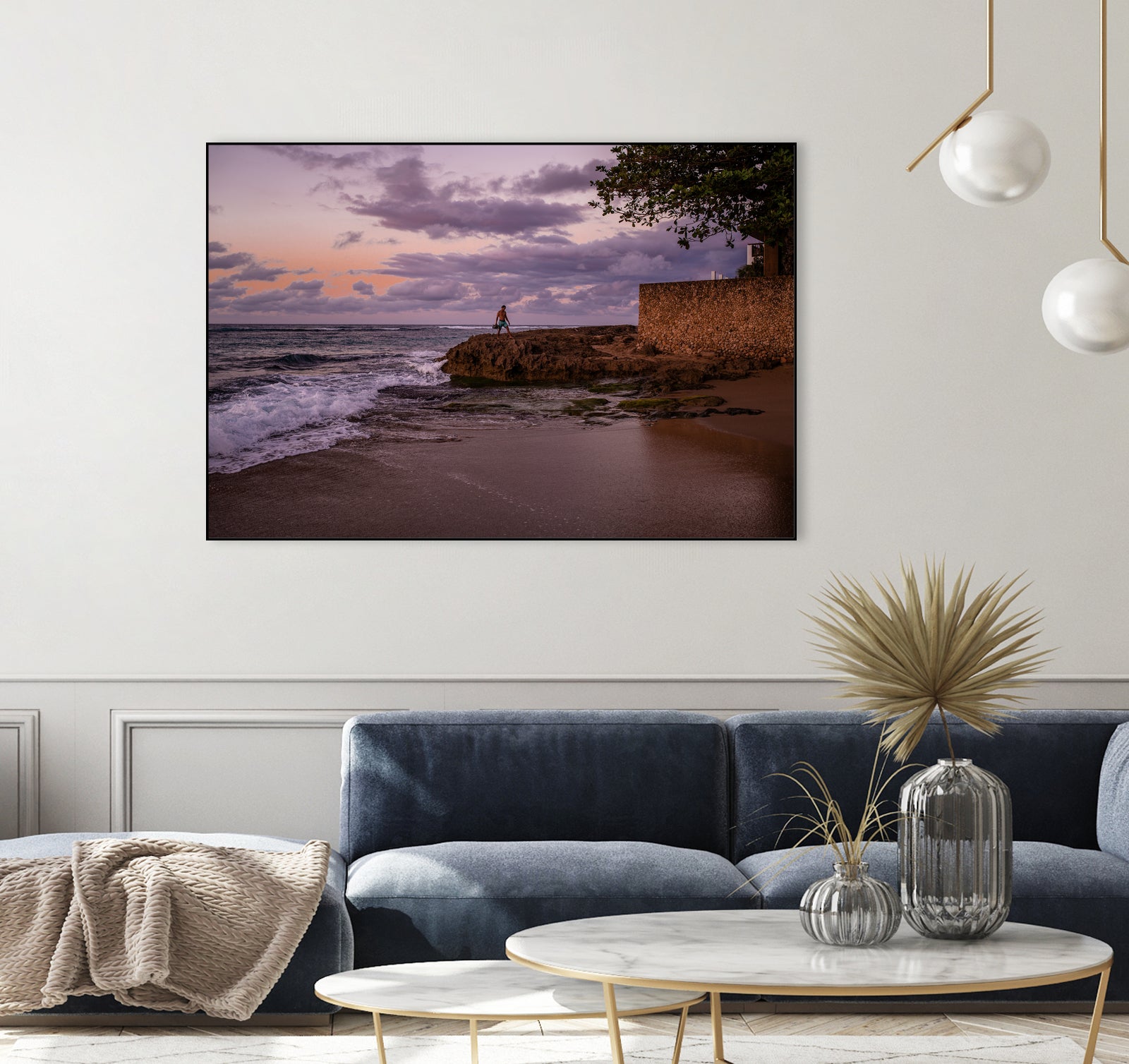 Puerto Rico Blue Hour by Reid Harrison on GIANT ART - fuchsia photo manipulation