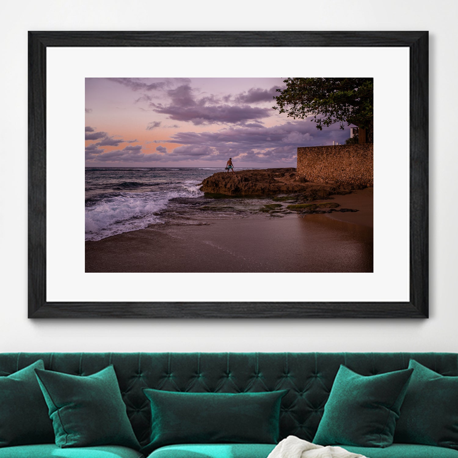 Puerto Rico Blue Hour by Reid Harrison on GIANT ART - fuchsia photo manipulation