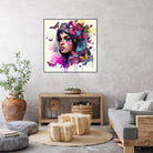 Watercolor Floral Arabian Woman #9 by Isabel Cerdá Muñoz on GIANT ART - pink digital painting