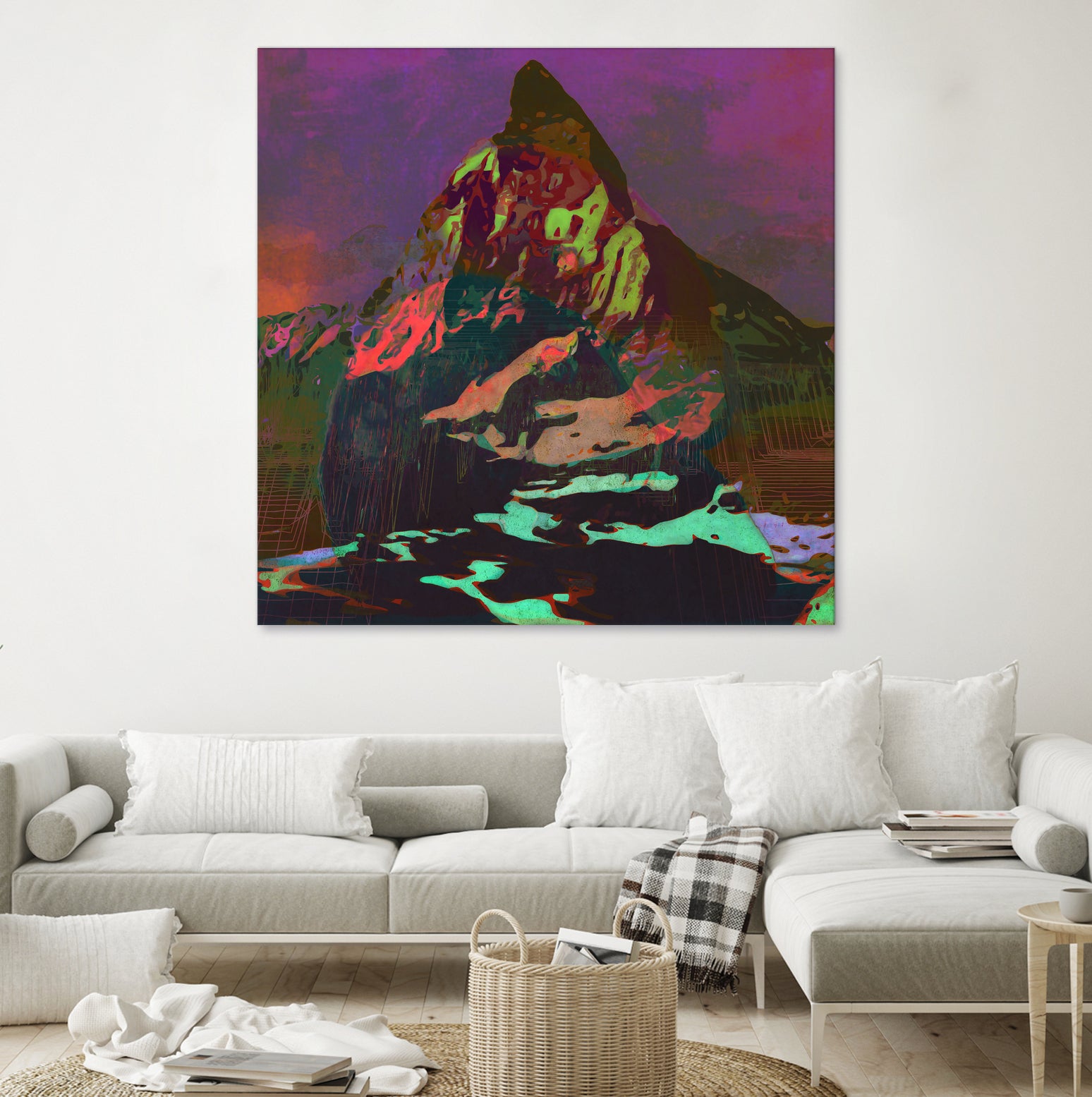 Coloria by Jamison Gish on GIANT ART - fuchsia digital painting