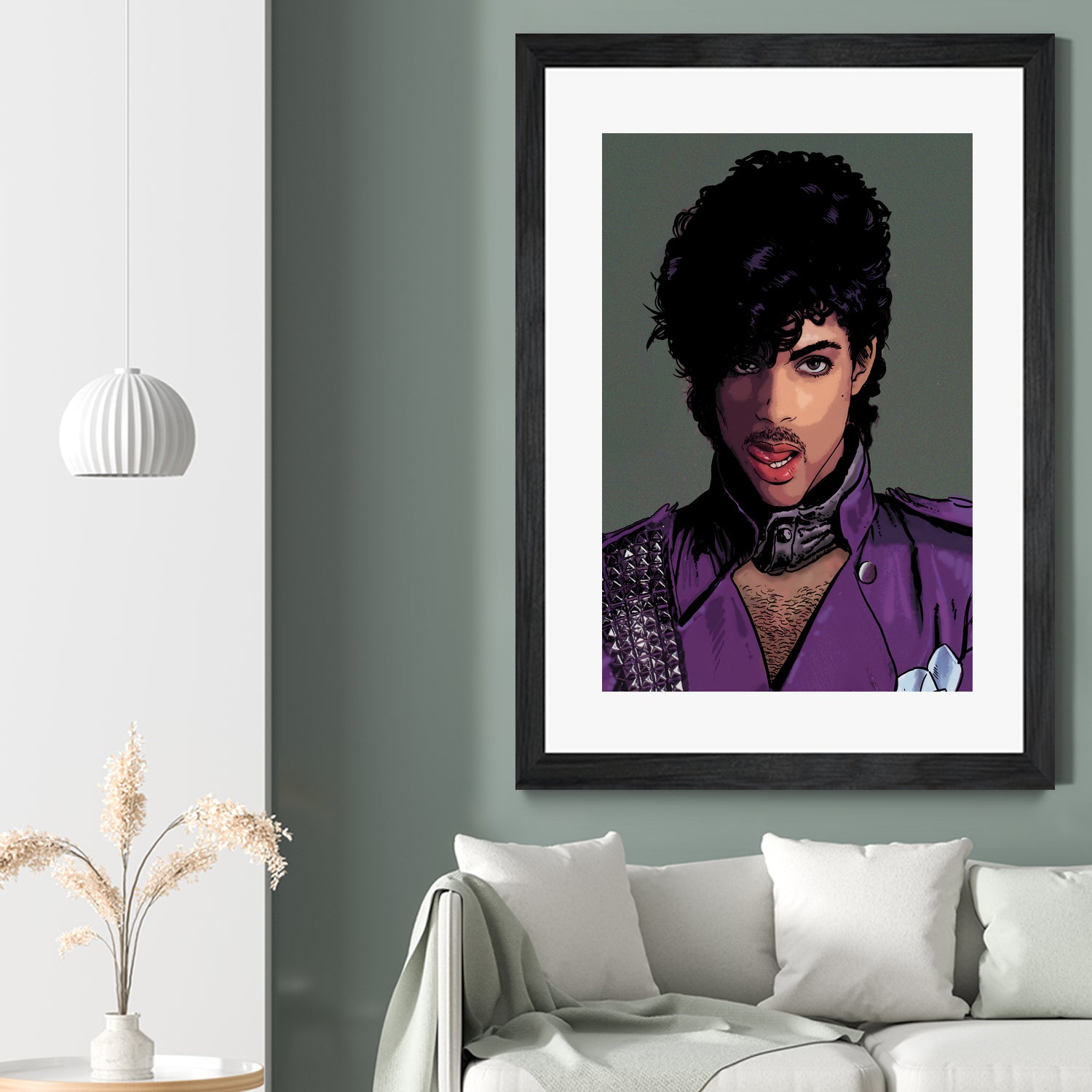 prince-head by Dan Avenell on GIANT ART - green digital painting