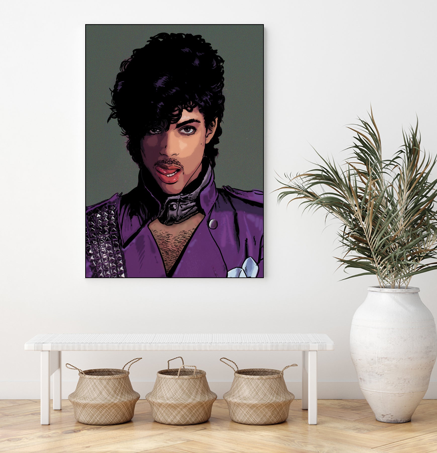 prince-head by Dan Avenell on GIANT ART - green digital painting