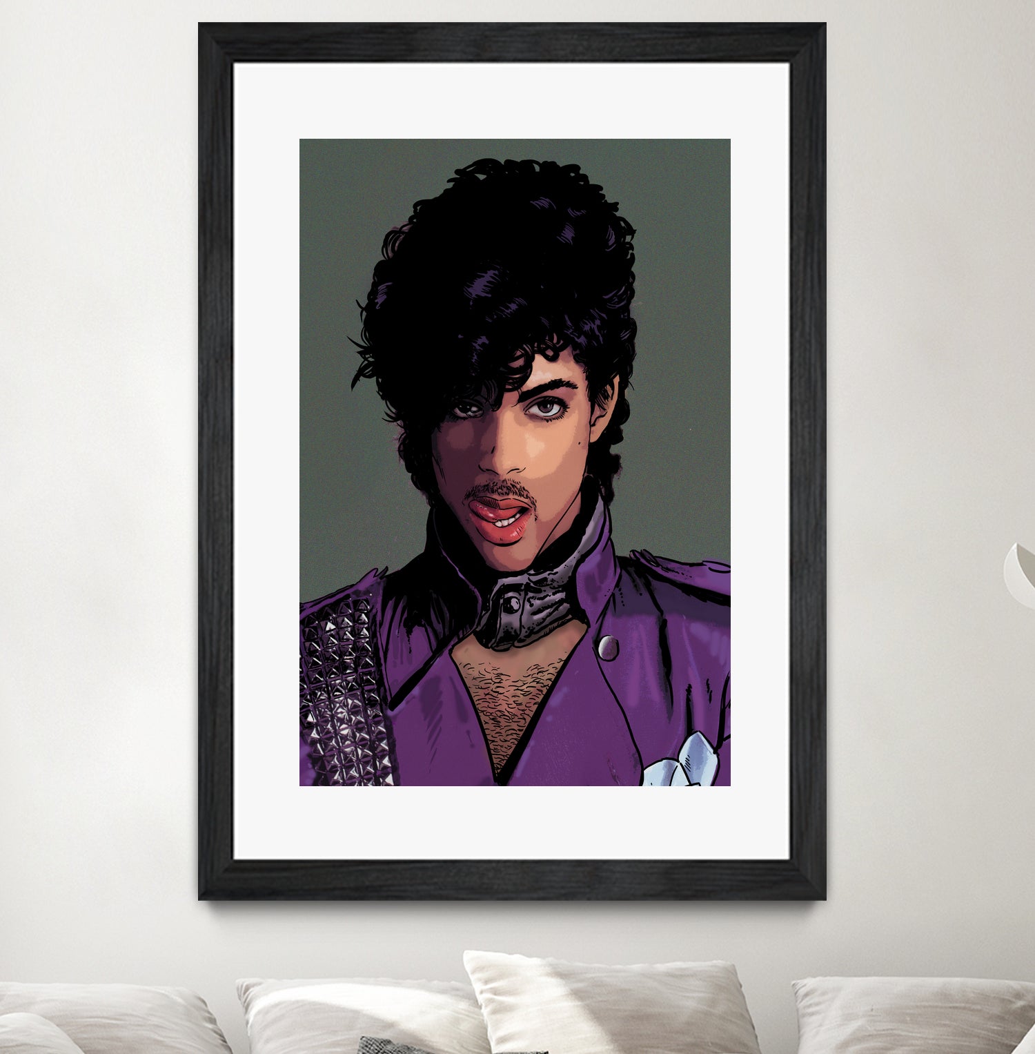 prince-head by Dan Avenell on GIANT ART - green digital painting