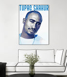 Tupac Shakur by Sergej Midas on GIANT ART - white digital drawing