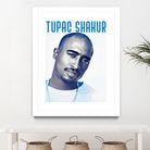 Tupac Shakur by Sergej Midas on GIANT ART - white digital drawing