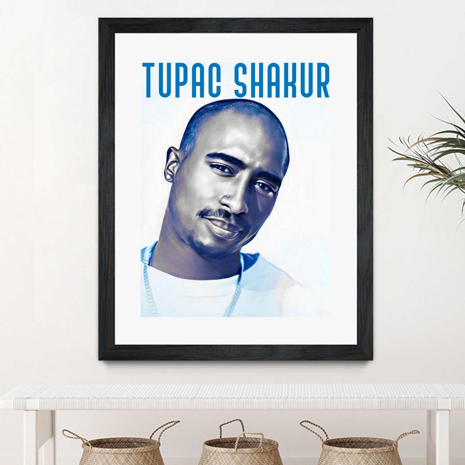 Tupac Shakur by Sergej Midas on GIANT ART - white digital drawing