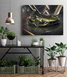 Lamborghini v2 in watercolor-sports car by miguel angel romero franco on GIANT ART - white digital drawing