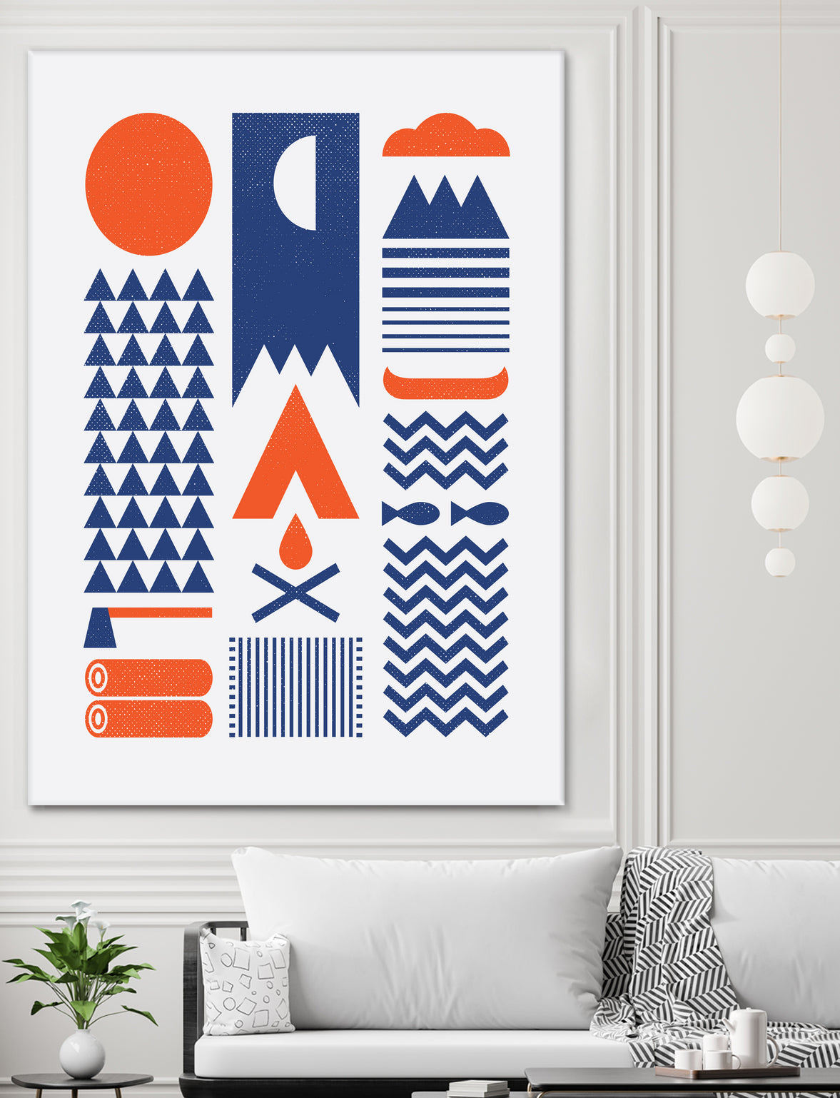 Simplify by Rick Crane on GIANT ART - blue vector illustration