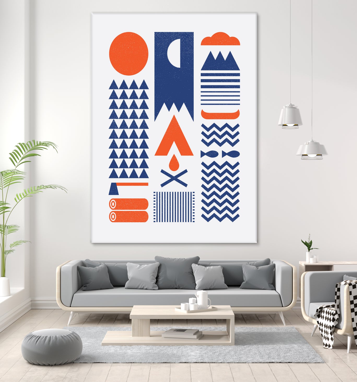 Simplify by Rick Crane on GIANT ART - blue vector illustration