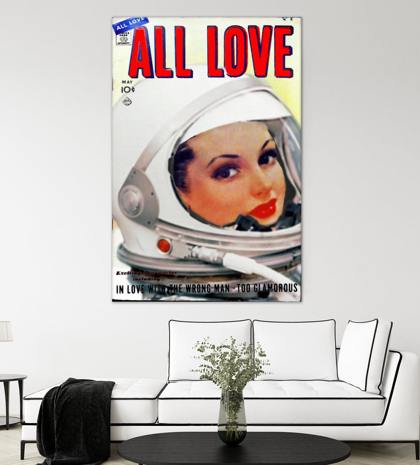 All Love comic book cover | Astronaut Girl by TULIO ALMEIDA on GIANT ART - white digital painting